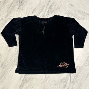 vintage Disney store women’s Aladdin velour sweatshirt